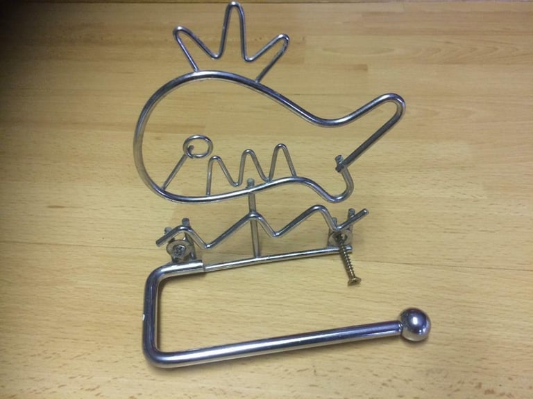 Bathroom Towel Rail & Toilet Roll Holder 