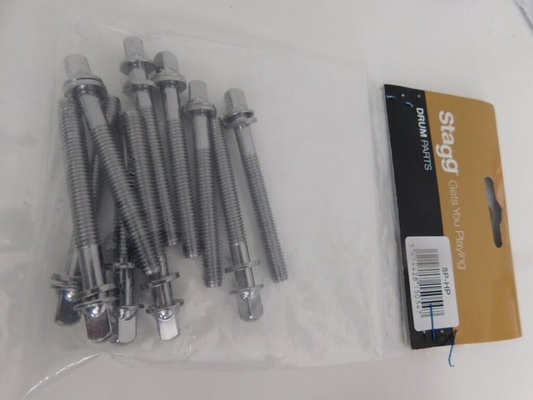 image for  Stagg Tension  rod for tom and snare drum (10 pcs) D*L: 6 mm (metric) x 52 mm (or 15/64 x 2.05 in.)