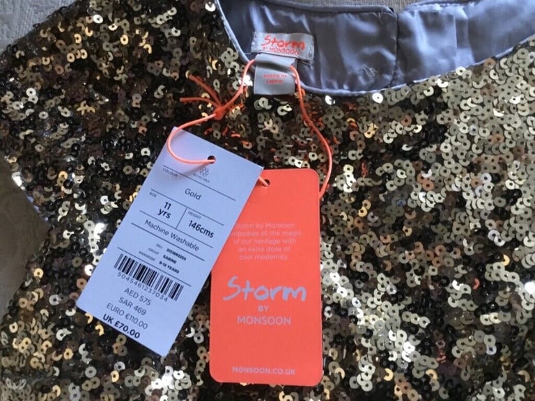 Monsoon Girls Sparkly Dress
