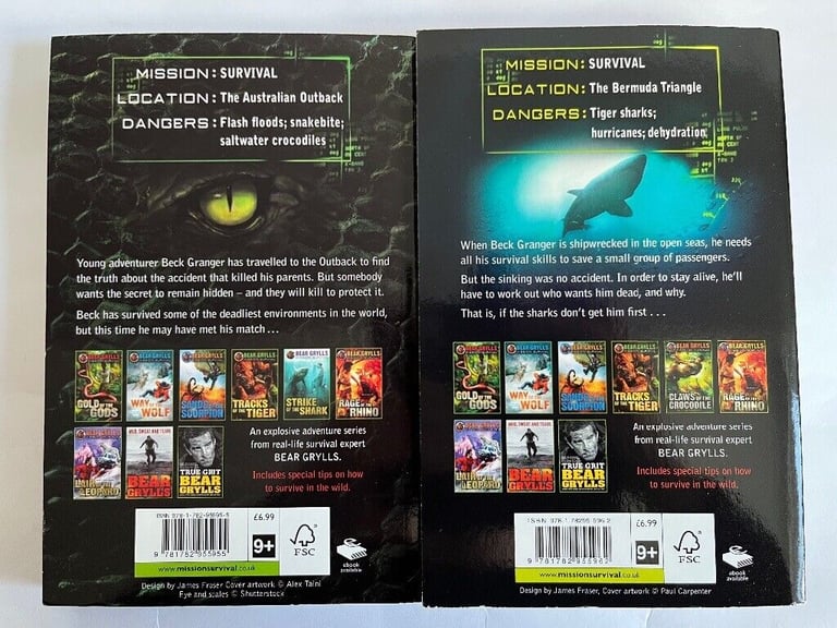 Bear Grylls - Mission Survival Collection - 8 Books Set