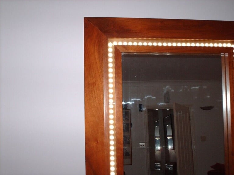 Mirror with LED lights