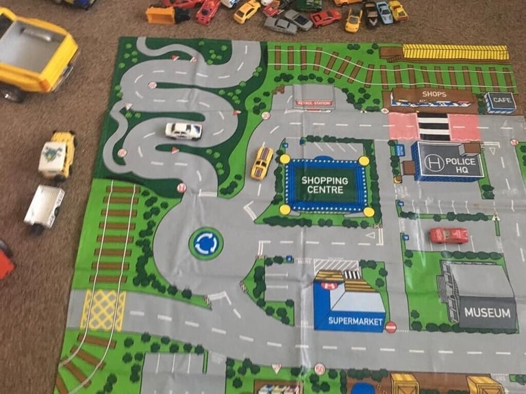 Childs play mat and car collection, tractor vintage, ambulance battery  operated | in Lurgan, County Armagh | Gumtree