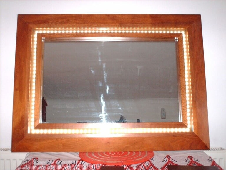 Mirror with LED lights