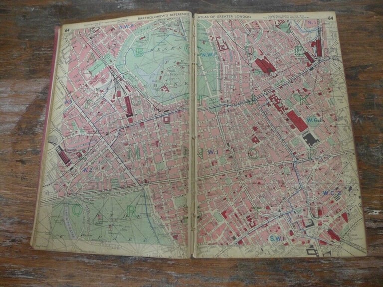 Of Historic Interest: 1948 edition of BARTHOLOMEW'S REFERENCE ATLAS OF GREATER LONDON.