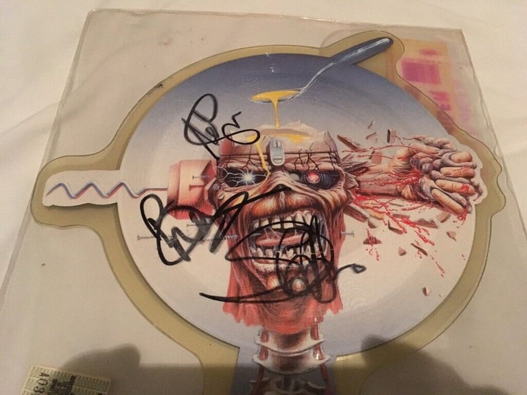 Make me an offer! IRON MAIDEN CAN I PLAY WITH MADNESS US CAPITOL RECORDS SIGNED PICTURE DISC