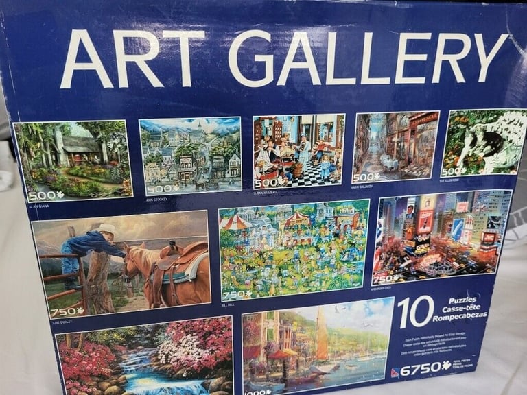 image for Galt Art Gallery puzzle-- 10 puzzles in one (6750 pieces in total)