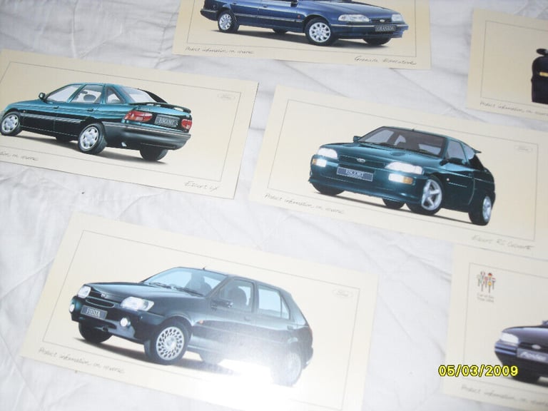  ford escort rs  cosworth etc original car sales brochure 1994 all cars