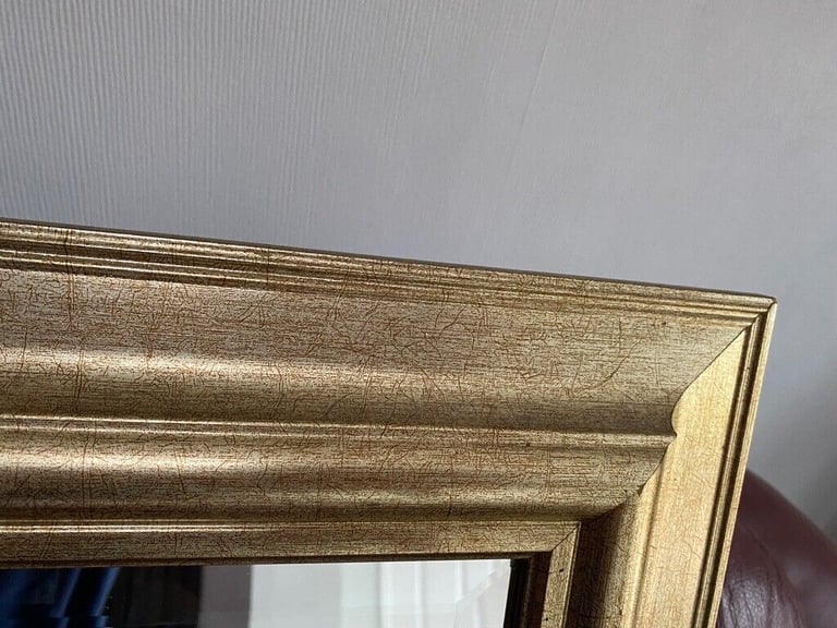 Good quality, large, modern, gold/gilt framed mirror