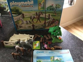 image for Playmobil Country paddock set with 3 ponies 6931 