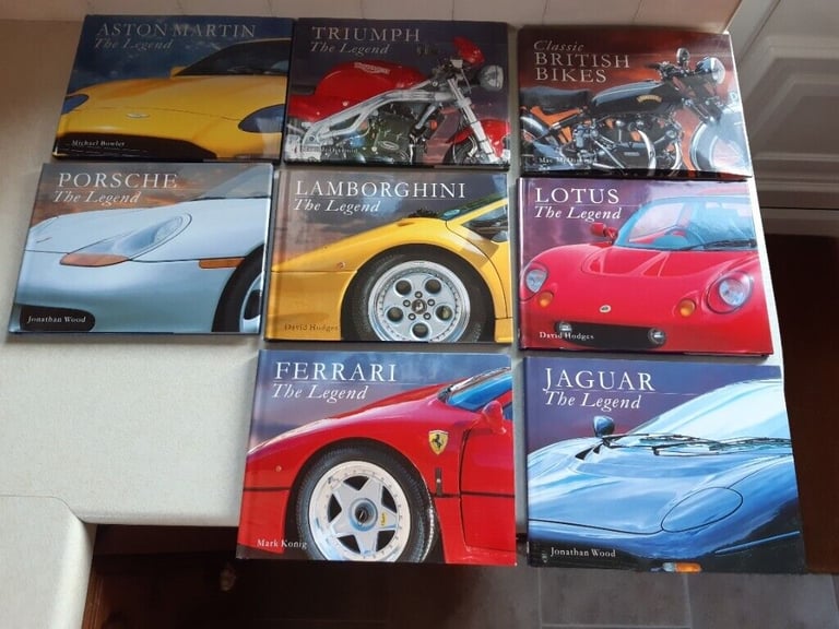 image for MOTORBIKE & CAR BOOKS SET OF 8, ALL SLEEVED IN EXCELLENT CONDITION
