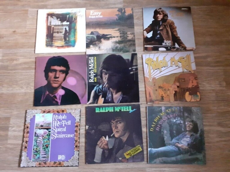 image for 10 x ralph mctell vinyl LP's /  1974 tour prog 