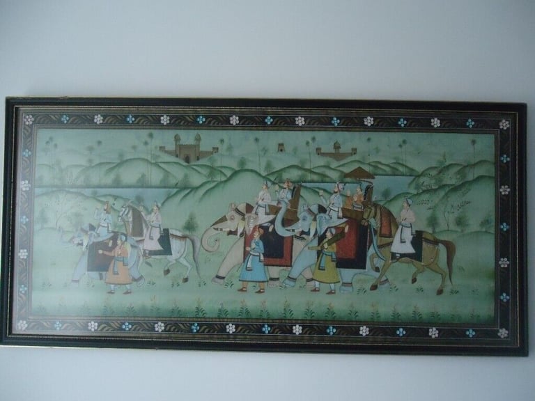 image for ORIGINAL INDIAN SILK PAINTINGS FROM JAIPUR