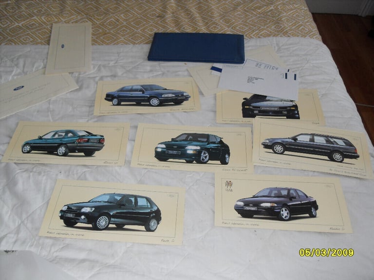  ford escort rs  cosworth etc original car sales brochure 1994 all cars