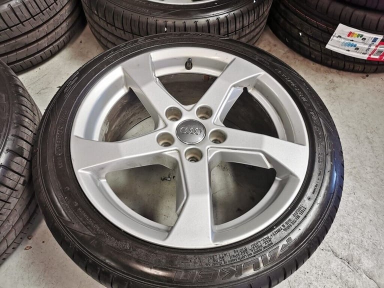 17" GENUINE AUDI A3 ALLOY WHEELS / TYRES - 5 X 112 FITMENT
