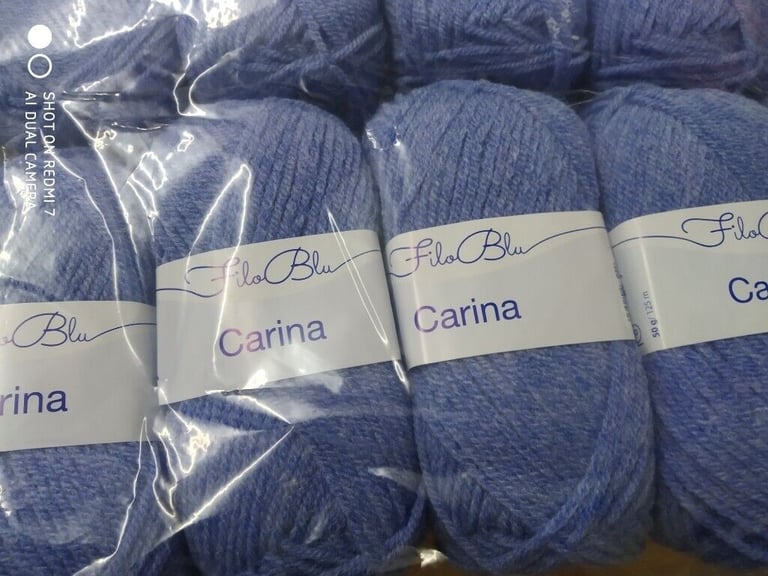 FILO BLU CARINA DOUBLE KNITTING WOOL YARN 5X50G BALLS 10 COLOUR CHOICES NEW