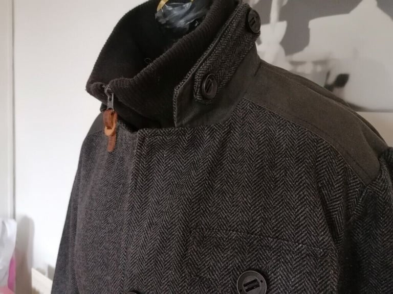  USA Luxury Brand THIRD & ARMY Unique Reconstructed Contrast Textile  Jacket. Mens. Size : L