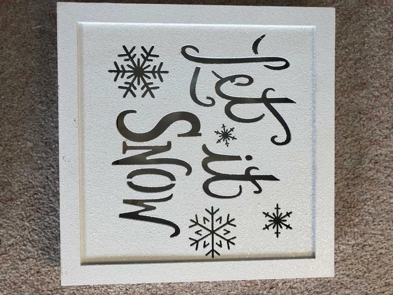 Let it snow Christmas Decoration 