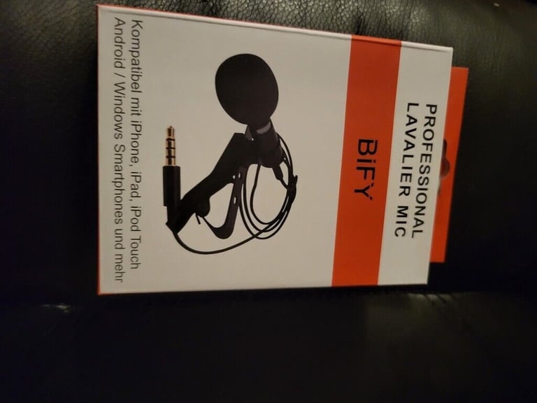 image for Professional Lavalier Mic (for iPhone, iPad, iPod, Android/Windows smartphones)