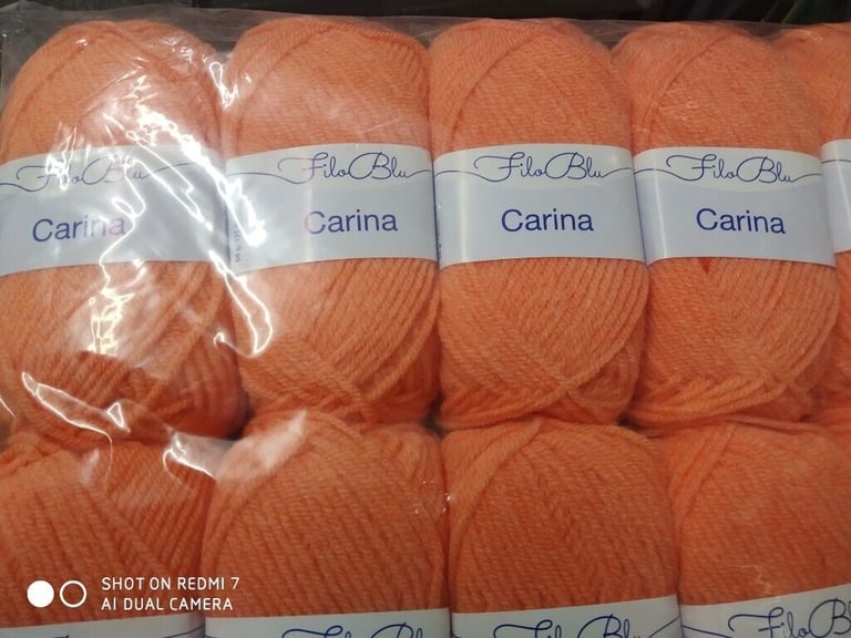 FILO BLU CARINA DOUBLE KNITTING WOOL YARN 5X50G BALLS 10 COLOUR CHOICES NEW
