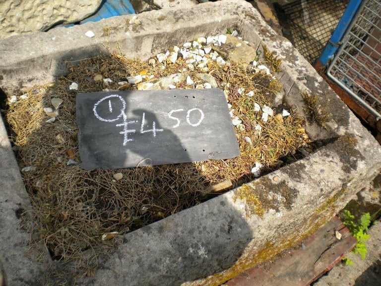 LARGE STONE TROUGH STONE PLANTER ORIGINAL Stone
