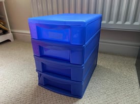 Plastic file organiser drawers 