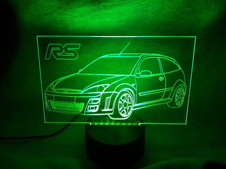 Ford MK1 Focus RS LED Illuminated Etching Display Light Colour Changing