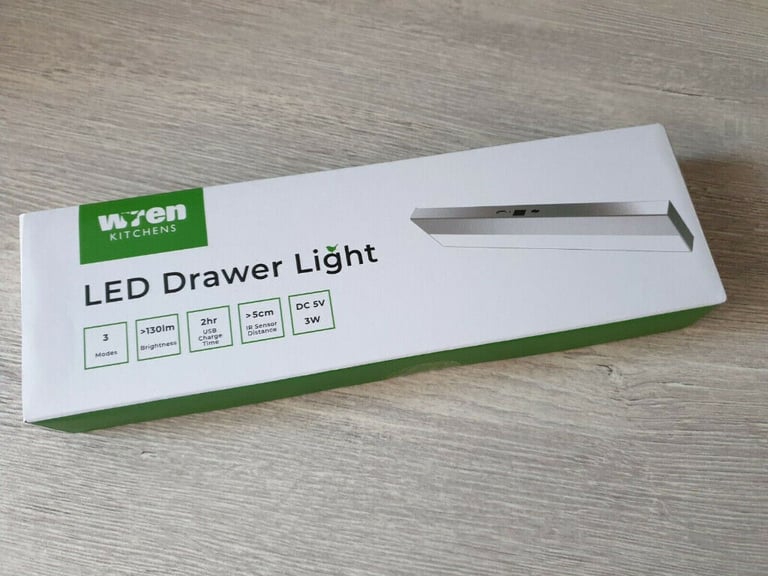 💡 USB Rechargeable LED Light PIR Sensor Cupboard Home Wren Kitchens