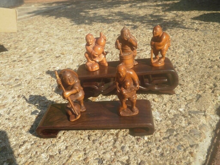 Netsuke hand carved wooden collectable ornament over 260 to choose from