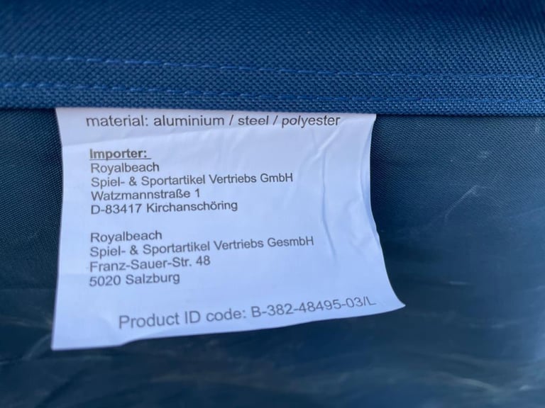 Royalbeach Adventuridge single folding heavy duty Camping bed