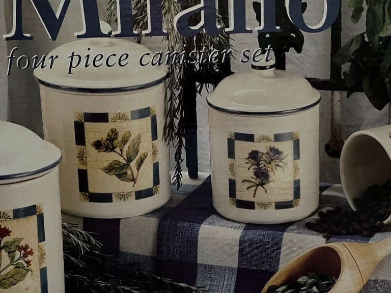 image for Milano four piece canister set