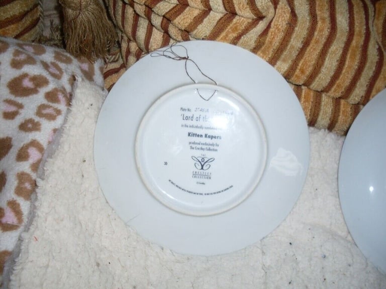 Crestley collection and  Danbury mint cat plates