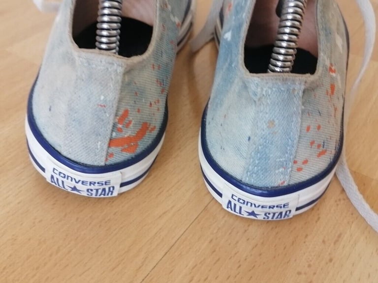 Vintage 90's CONVERSE ALL STAR Denim Canvas Pumps. Size : UK 5.5. EU 38 