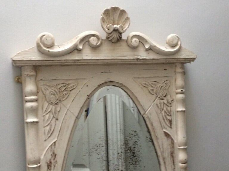 Vintage French antique tall wall mirror