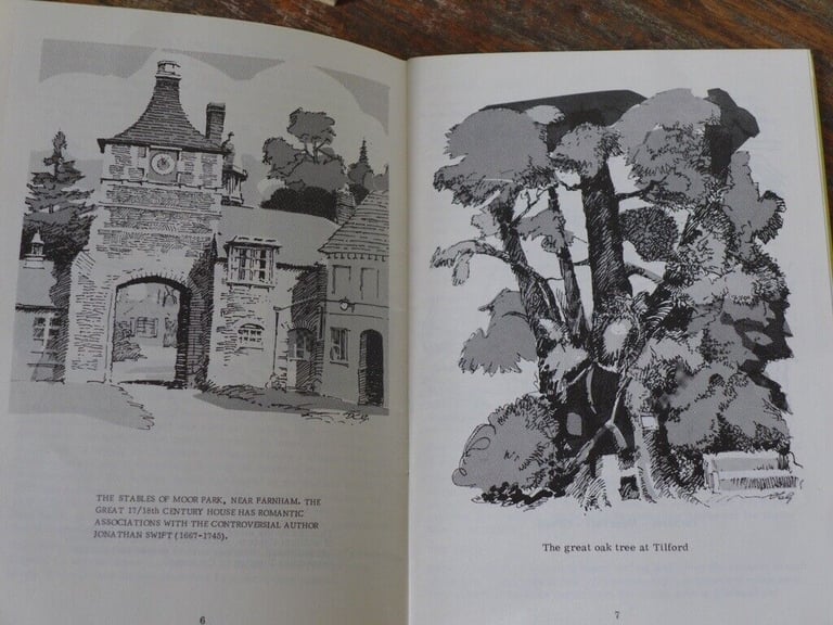Of interest to walkers and ramblers: TWO VINTAGE BOOKS BOOKLETS EXPLORING THE BEAUTY OF SURREY.