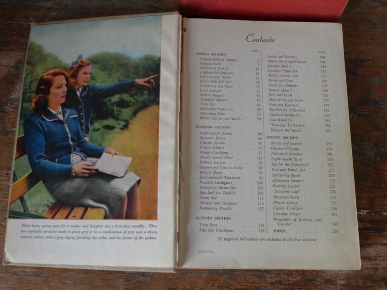 Four VINTAGE KNITTING BOOKS published in the 1940s. See below titles and details. The four for £25.