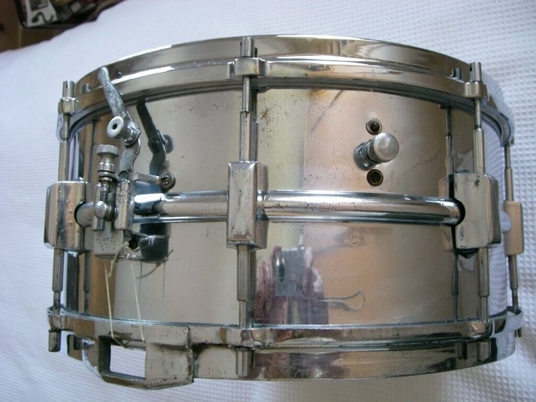 Unbranded Vintage NOB snare drum 14 x 6 1/2 - 1930s - Beverley Standard?