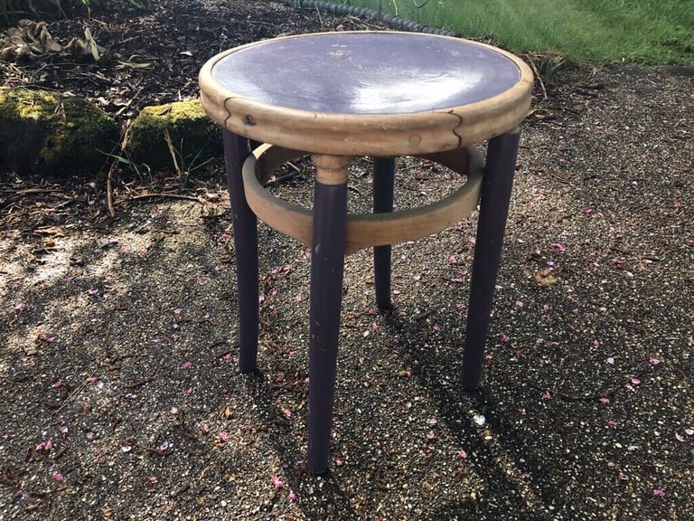 Bentwood Stool in purple