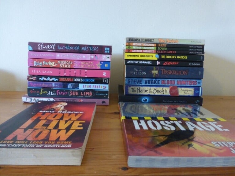 image for Box of 20 Teen / Children's fiction books bundle. Anthony Horowitz, Meg Rosoff etc.