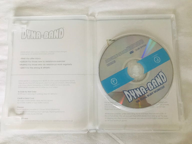 Dyna-Band Total Body Workout DVD and 3 x Dyna-Bands