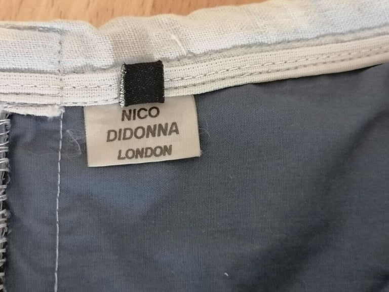 Rare Vintage 90's NICO DIDONNA LONDON Low Rise Bleached Washed Cotton Trousers. Size : S 