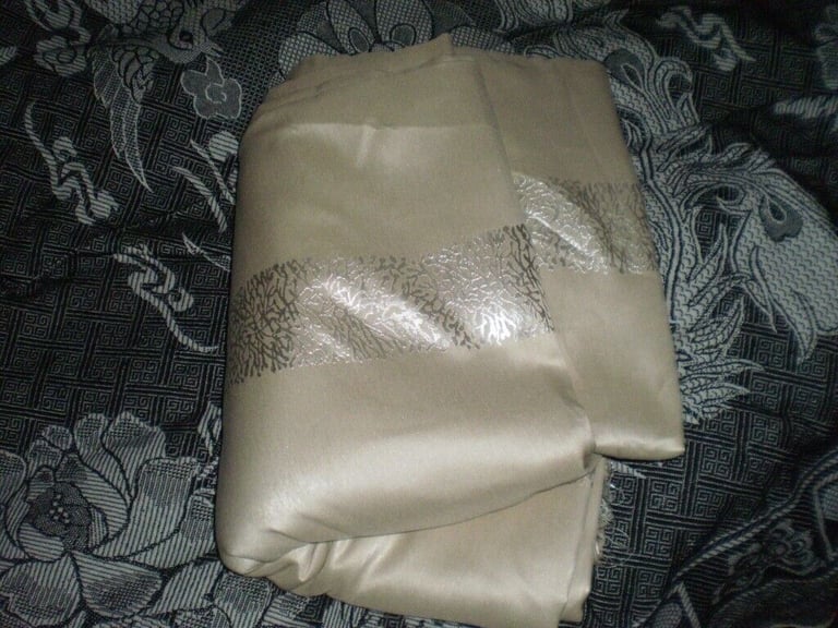 Fabric  Good Quality  Fabric  Pale Silver  Colour New 