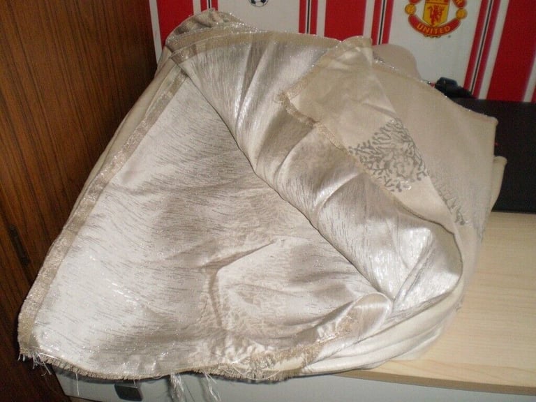 Fabric  Good Quality  Fabric  Pale Silver  Colour New 