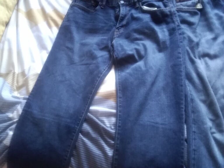 2 pairs of denim jeans good condition. Good makes