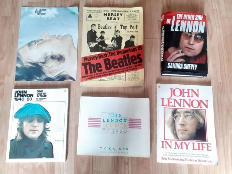 6 x beatles john lennon books 