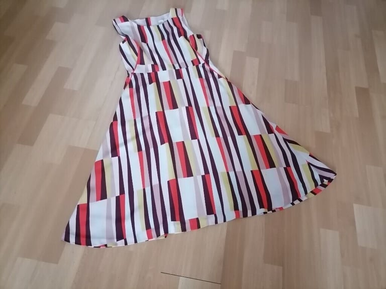Designer JASPER CONRAN  Retro Midi Dress. Ex Cond. Size : UK 12. EU 40. 
