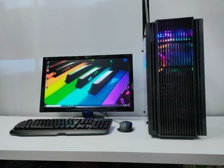 Gaming Computer PC Desktop Tower with accessories (intel i5, 8GB RAM, 500GB SSD, GTX 1060)