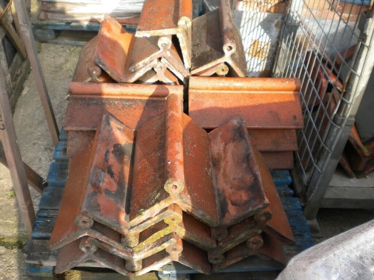 Reclaimed Ridge tiles Red and Blue roll top Lots off others available 