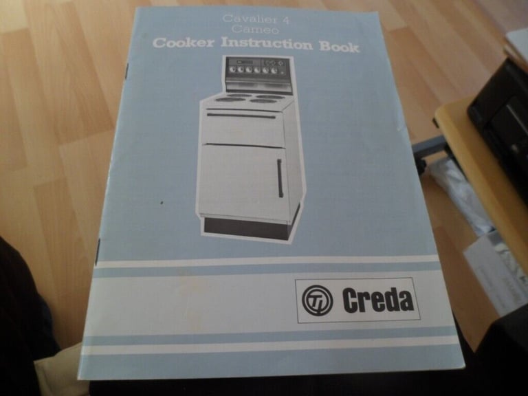original Creda cooker manual mint condition