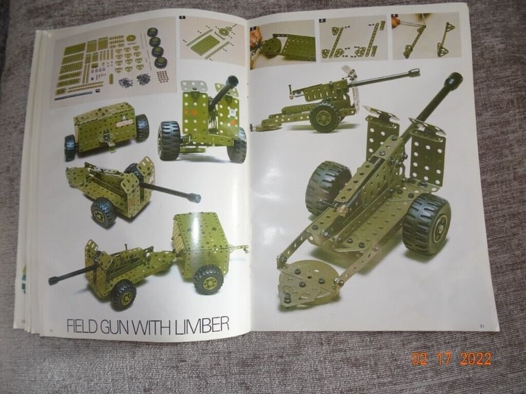 Meccano Army Multikit Models Vintage