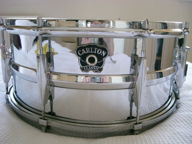 Carlton Classic NOB snare drum  14 x 6 1/2 - England - Vintage - Modded